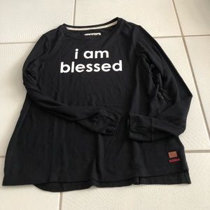 NWOT Peace world love comfy top M